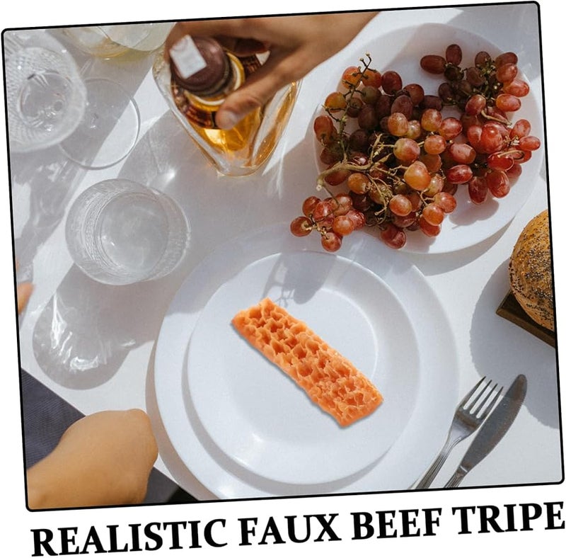 4Pcs Realistic Artificial Beef Tripe Food Props For Kitchen Display Photography - Image 3